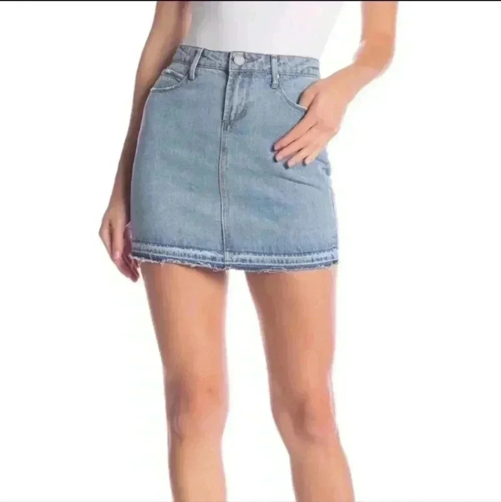 Article of Society Stacy Denim Jean Mini Skirt Size 28 Cowgirl Boho Western Y2K